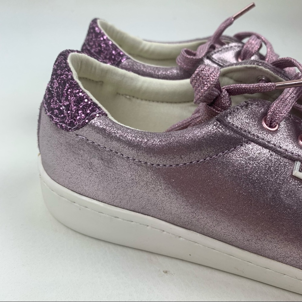 Keds X Kate Spade New York Ace Glitter purple metallic shoes sneakers Size 9 - Picture 2 of 10